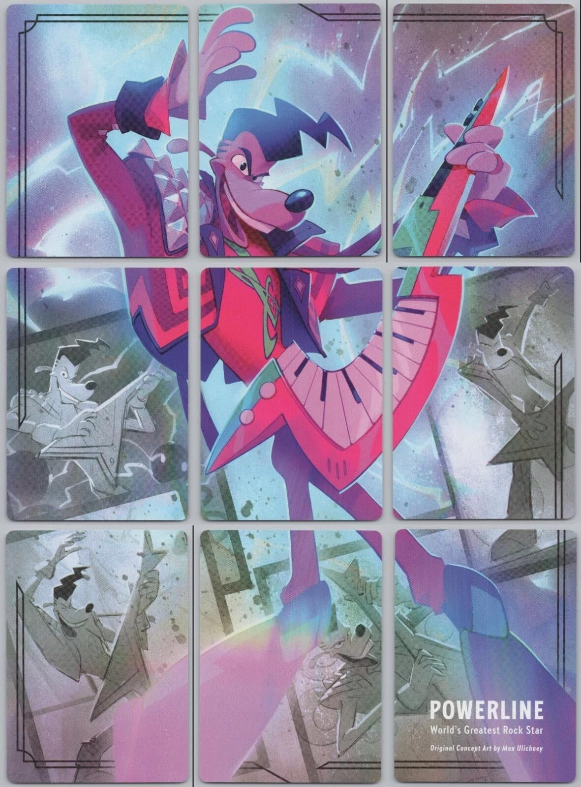 Image for Powerline - World's Greatest Rock Star Puzzle Insert (Set of 9) (Fabled) (9) - Disney Lorcana