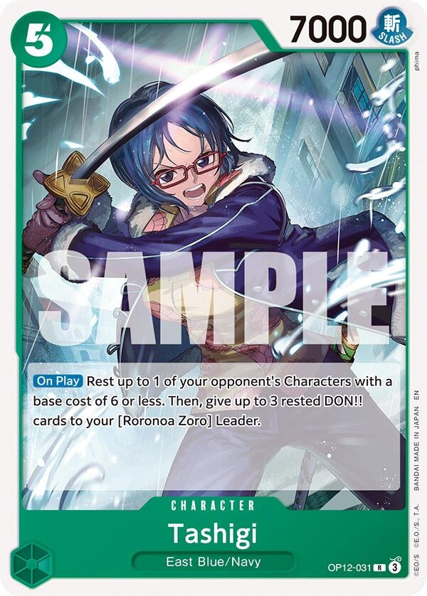 Image for Tashigi (OP12-031) (Starter Deck 32: GREEN Roronoa Zoro) (ST-32) - One Piece Card Game