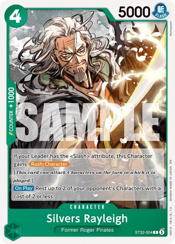 Image for Silvers Rayleigh (ST32-004) (Starter Deck 32: GREEN Roronoa Zoro) (ST-32) - One Piece Card Game