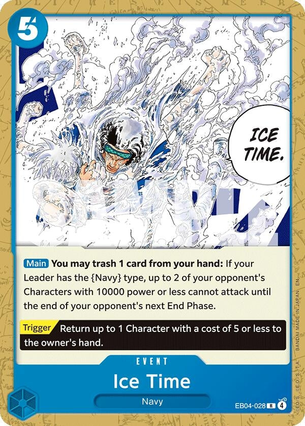 Image for Ice Time (EB04-028) (Starter Deck 33: BLUE Kuzan) (ST-33) - One Piece Card Game