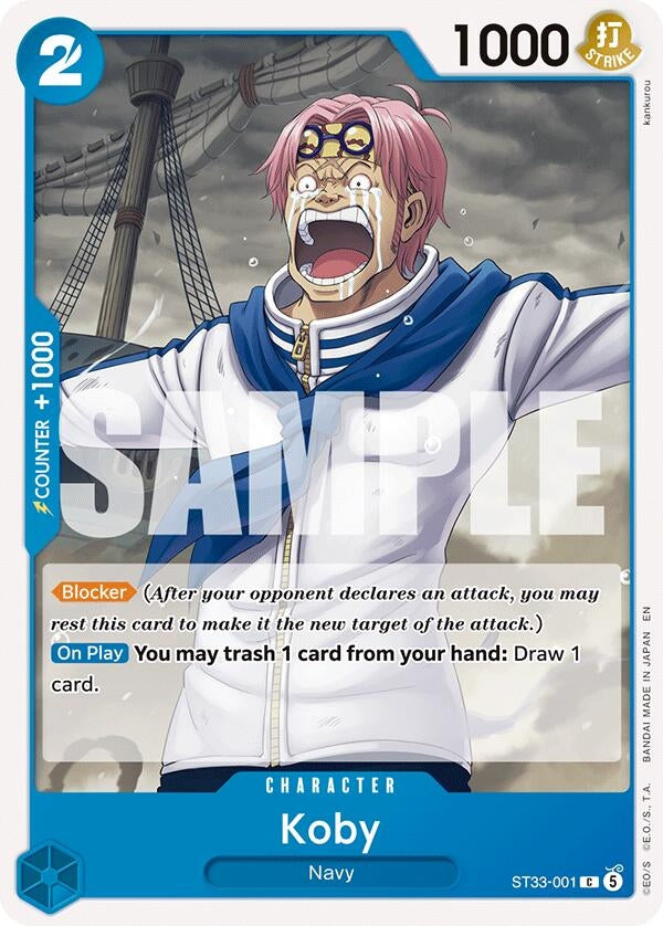 Image for Koby (ST33-001) (Starter Deck 33: BLUE Kuzan) (ST-33) - One Piece Card Game