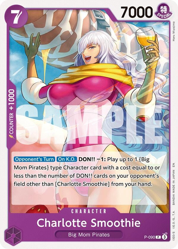 Image for Charlotte Smoothie (P-090) (Starter Deck 34: PURPLE Charlotte Katakuri) (ST-34) - One Piece Card Game