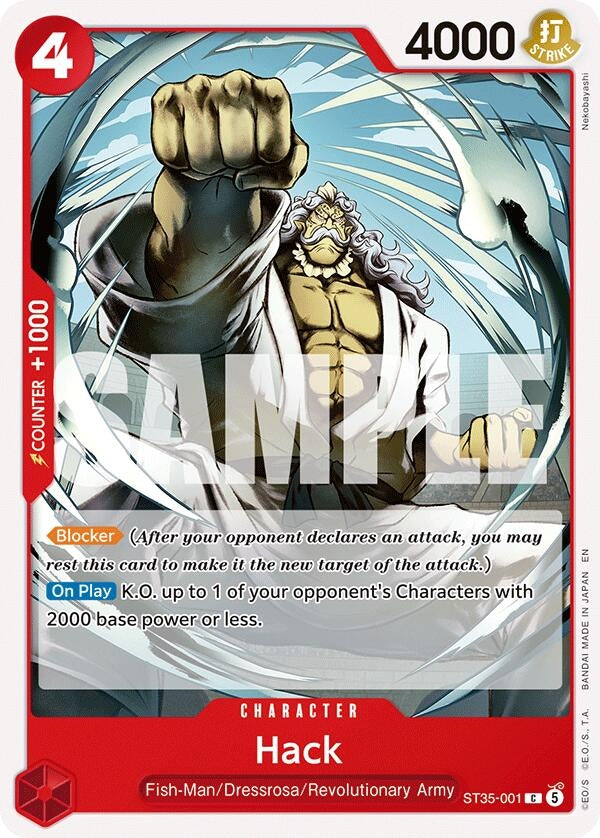 Image for Hack (ST35-001) (Starter Deck 35: RED/BLACK Sabo) (ST-35) - One Piece Card Game