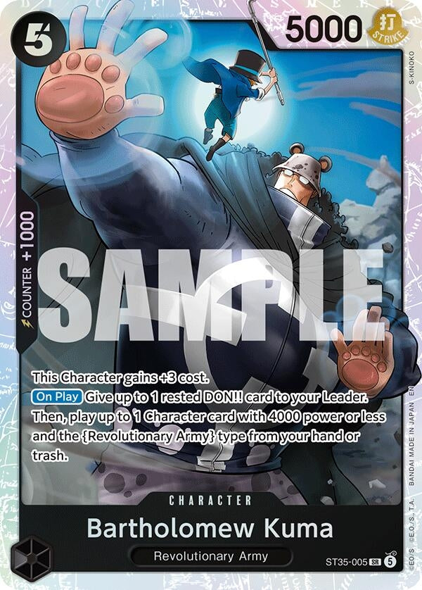 Image for Bartholomew Kuma (ST35-005) (Starter Deck 35: RED/BLACK Sabo) (ST-35) - One Piece Card Game