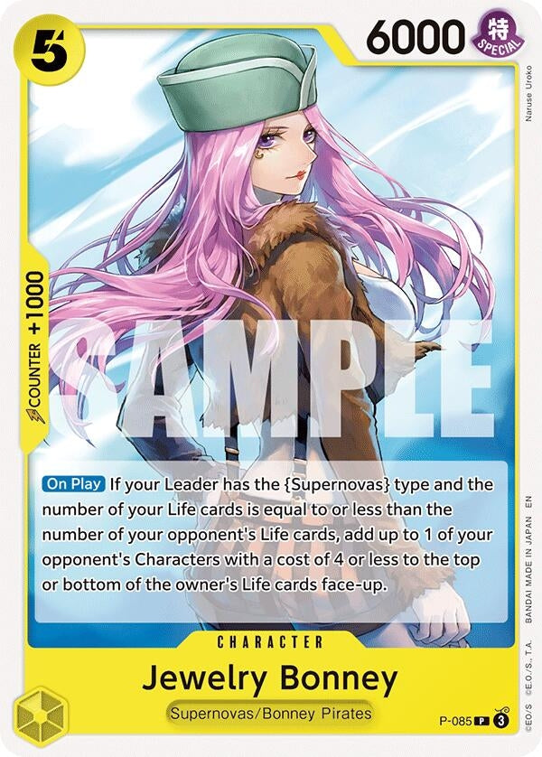 Image for Jewelry Bonney (P-085) (Starter Deck 36: YELLOW Eustass”Captain”Kid) (ST-36) - One Piece Card Game