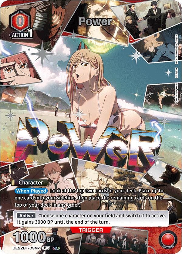 Image for Power (057) (C*) (UE22BT/CSM-1-057) (UE22BT: CHAINSAW MAN) (UE22BT) - Union Arena