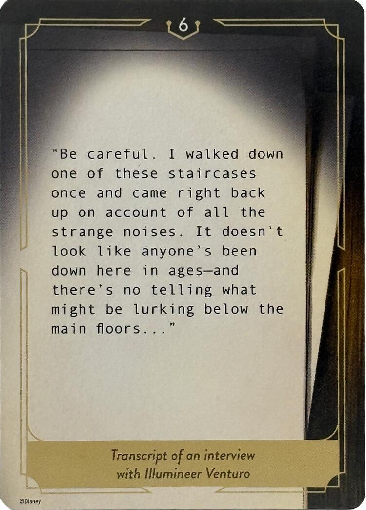 Image for Whispers in the Well Case File Cards (6 of 18) (Whispers in the Well) (10) - Disney Lorcana