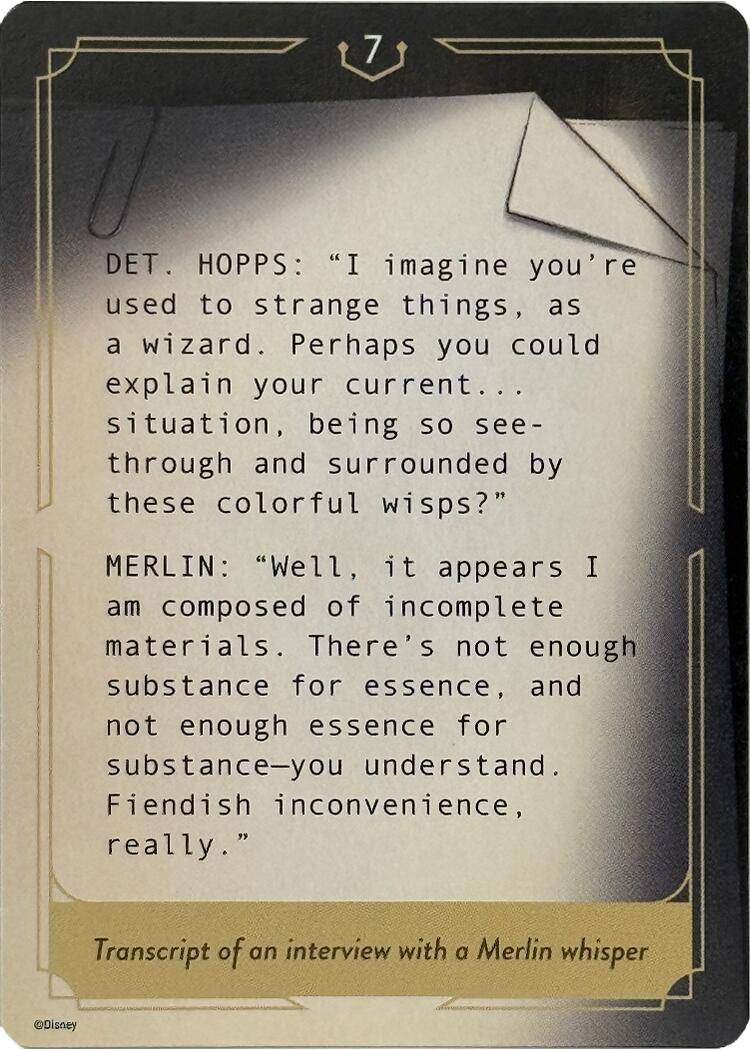Image for Whispers in the Well Case File Cards (7 of 18) (Whispers in the Well) (10) - Disney Lorcana