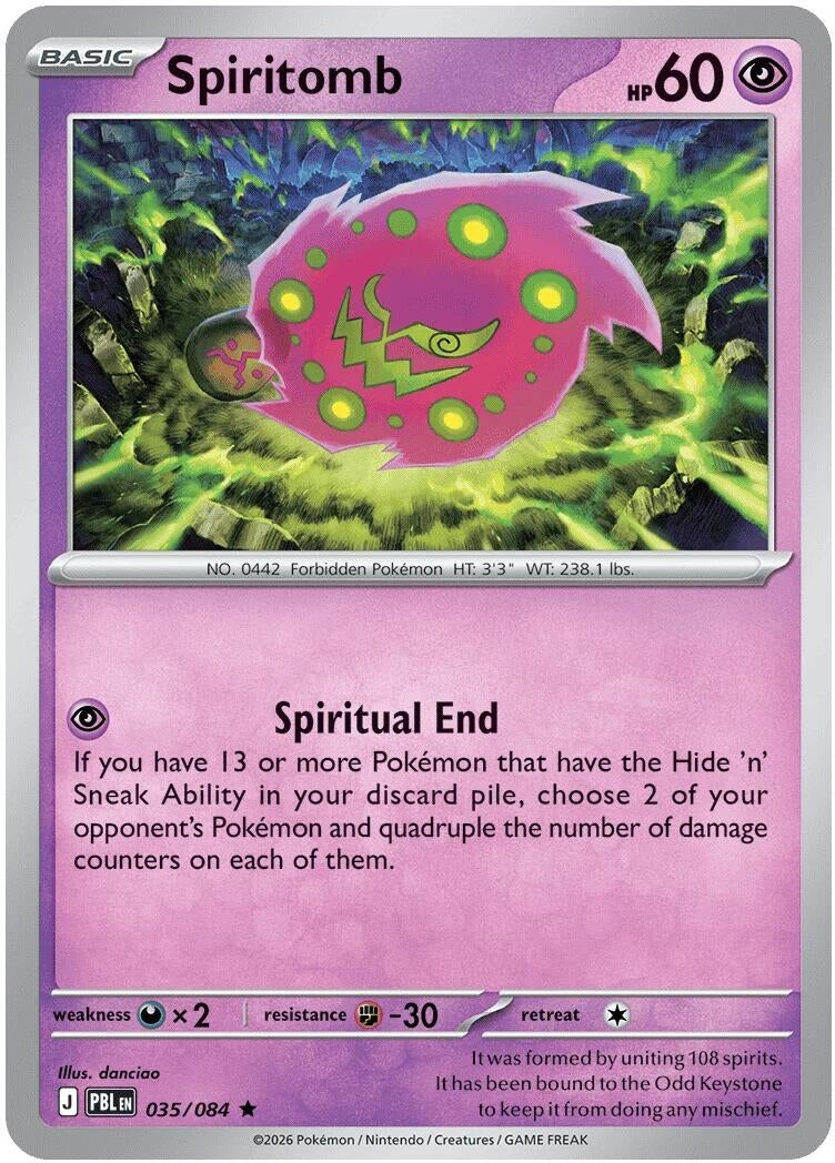 Image for Spiritomb - 035/084 (Non-Holo) (035/084) (Deck Exclusives) (PR) - Pokemon