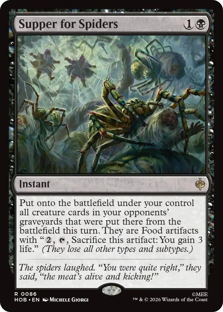 Image for Supper for Spiders (86) (The Hobbit) (HOB) - Magic: The Gathering