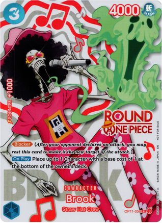 Brook (Round 1 Promo) (OP11-056) (One Piece Promotion Cards) (OP-PR)