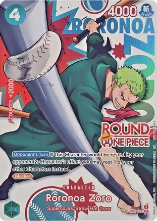 Roronoa Zoro (Round 1 Promo) (PRB02-006) (One Piece Promotion Cards) (OP-PR)