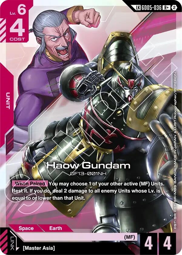 Image for Haow Gundam (R+) (Link Rare) (GD05-036) (Freedom Ascension) (GD05) - Gundam Card Game