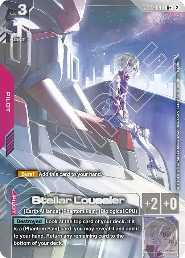 Image for Stellar Loussier (R+) (GD05-090) (Freedom Ascension) (GD05) - Gundam Card Game