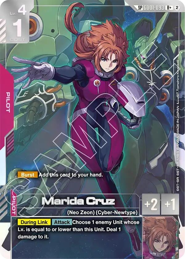 Image for Marida Cruz (R+) (SP) (GD01-093) (Freedom Ascension) (GD05) - Gundam Card Game
