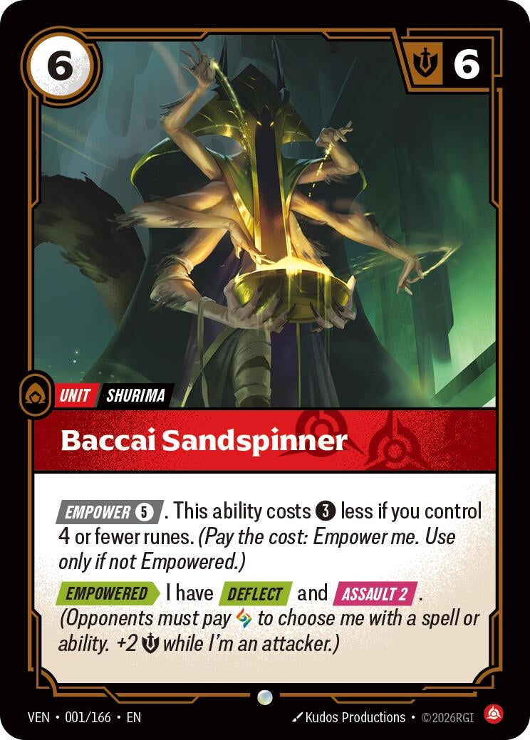 Baccai Sandspinner (001/166) (Vendetta)