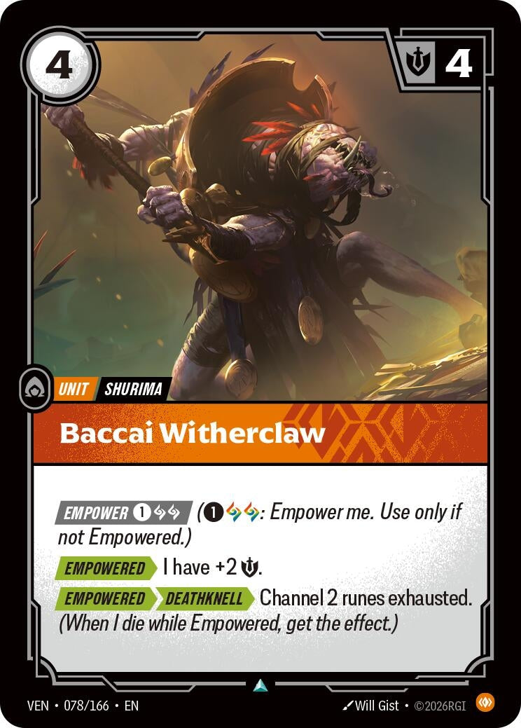 Baccai Witherclaw (078/166) (Vendetta)