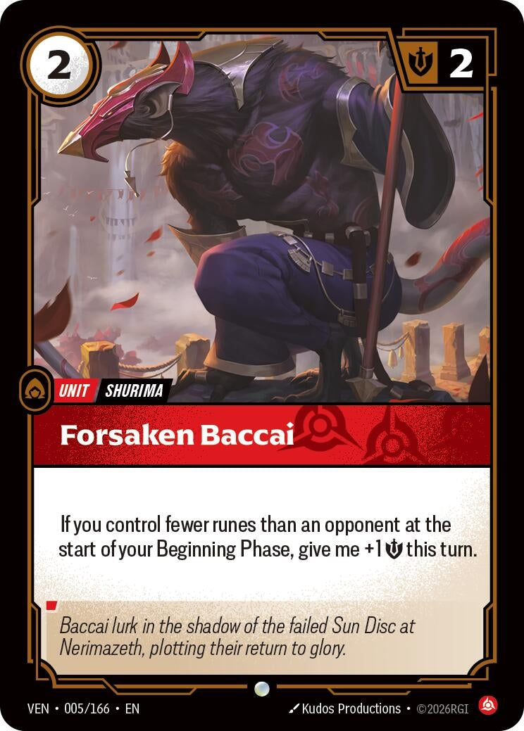 Forsaken Baccai (005/166) (Vendetta)