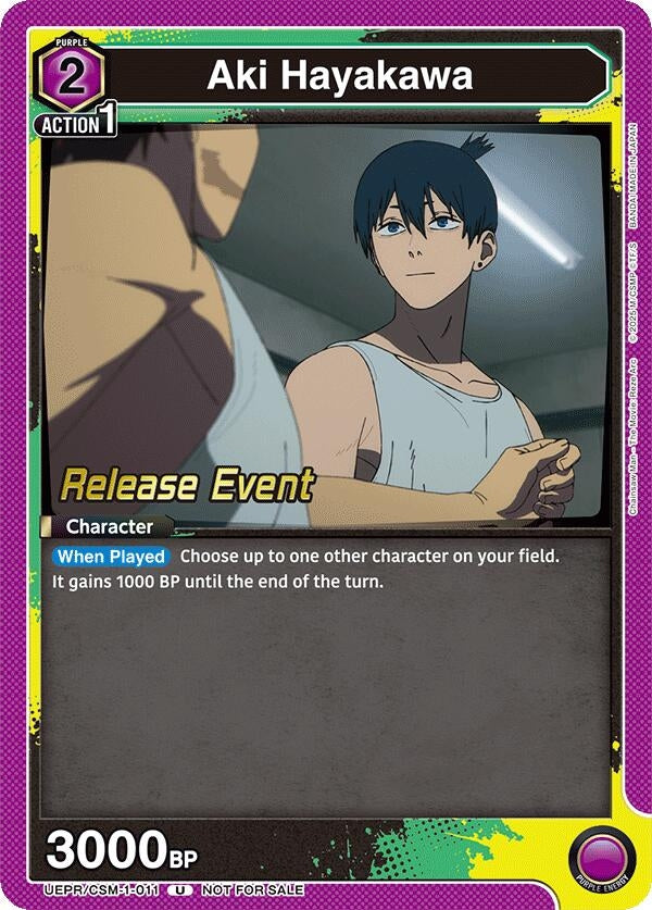 Image for Aki Hayakawa (011) (UE22BT/CSM-1-011) (UE22BT: CHAINSAW MAN Release Event) (UE22BT_RE) - Union Arena