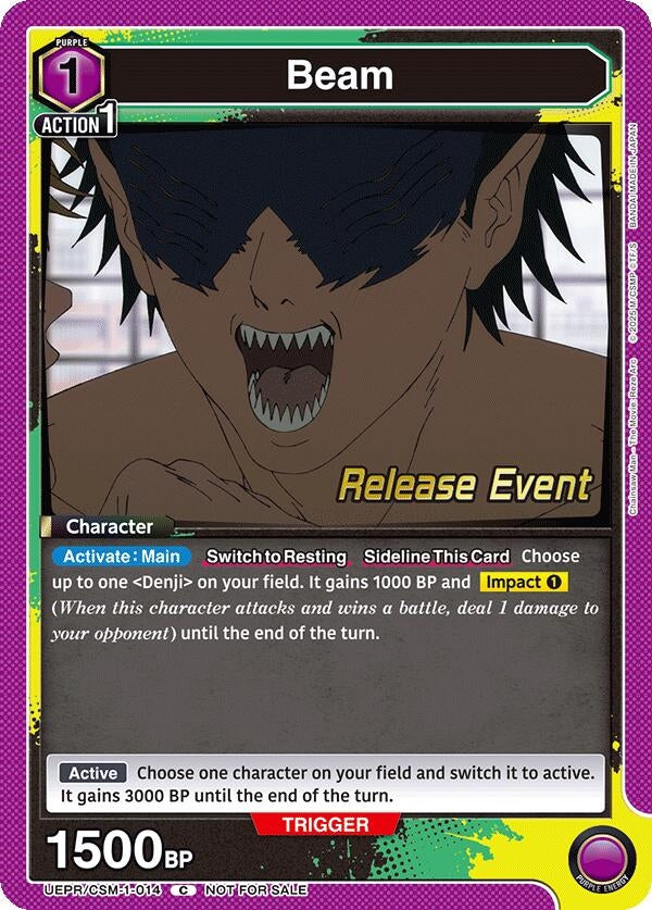 Image for Beam (014) (UE22BT/CSM-1-014) (UE22BT: CHAINSAW MAN Release Event) (UE22BT_RE) - Union Arena