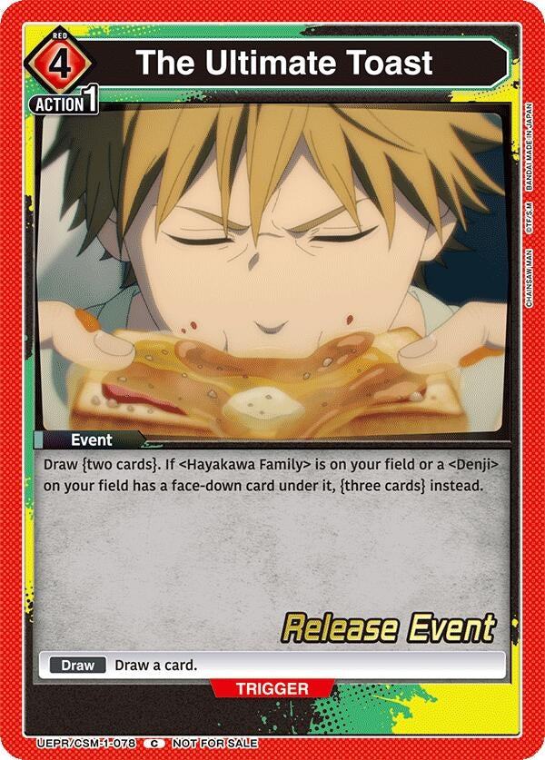 Image for The Ultimate Toast (UE22BT/CSM-1-078) (UE22BT: CHAINSAW MAN Release Event) (UE22BT_RE) - Union Arena