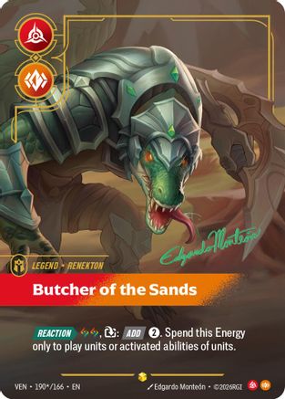 Renekton - Butcher of the Sands (Signature) (190*/166) (Vendetta) (VEN)