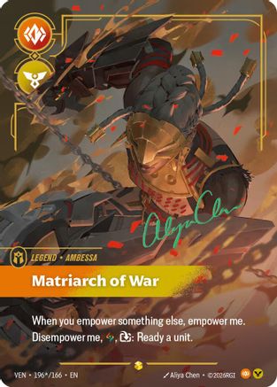 Ambessa - Matriarch of War (Signature) (196*/166) (Vendetta) (VEN)