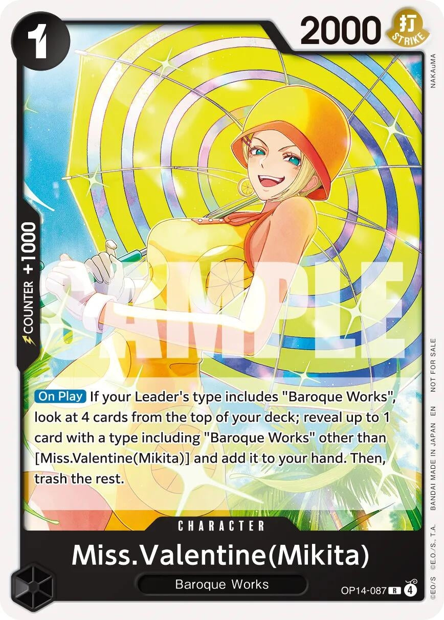 Image for Miss.Valentine(Mikita) (Tournament Pack 2026 Vol. 3) (OP14-087) (One Piece Promotion Cards) (OP-PR) - One Piece Card Game