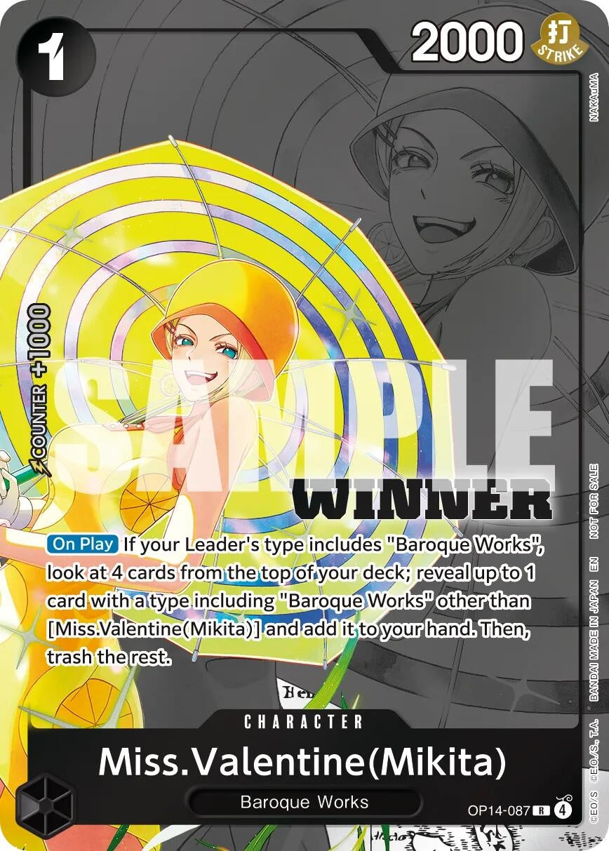 Image for Miss.Valentine(Mikita) (Winner Pack 2026 Vol. 3) (OP14-087) (One Piece Promotion Cards) (OP-PR) - One Piece Card Game