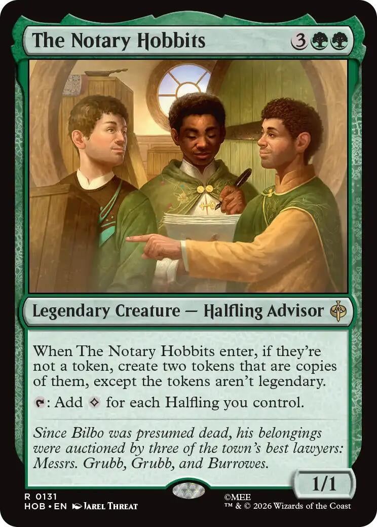 Image for The Notary Hobbits (131) (The Hobbit) (HOB) - Magic: The Gathering