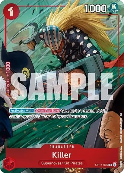Image for Killer (One Piece Card Game Illustration Box Vol. 8) (OP14-005) (One Piece Promotion Cards) (OP-PR) - One Piece Card Game