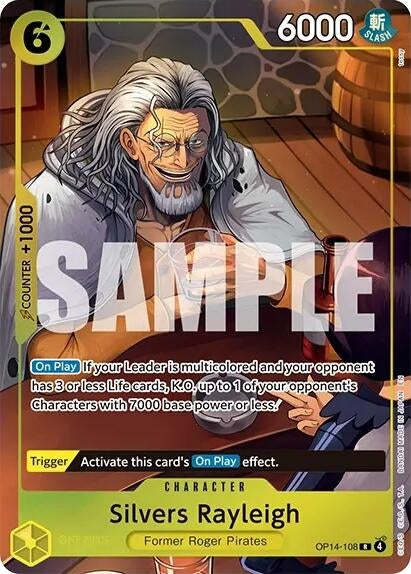 Image for Silvers Rayleigh (One Piece Card Game Illustration Box Vol. 7) (OP14-108) (One Piece Promotion Cards) (OP-PR) - One Piece Card Game
