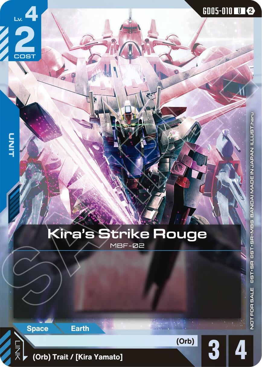 Image for Kira's Strike Rouge (Event Pack 02) (GD05-010) (Gundam Promotional Cards) (GCG-PR) - Gundam Card Game