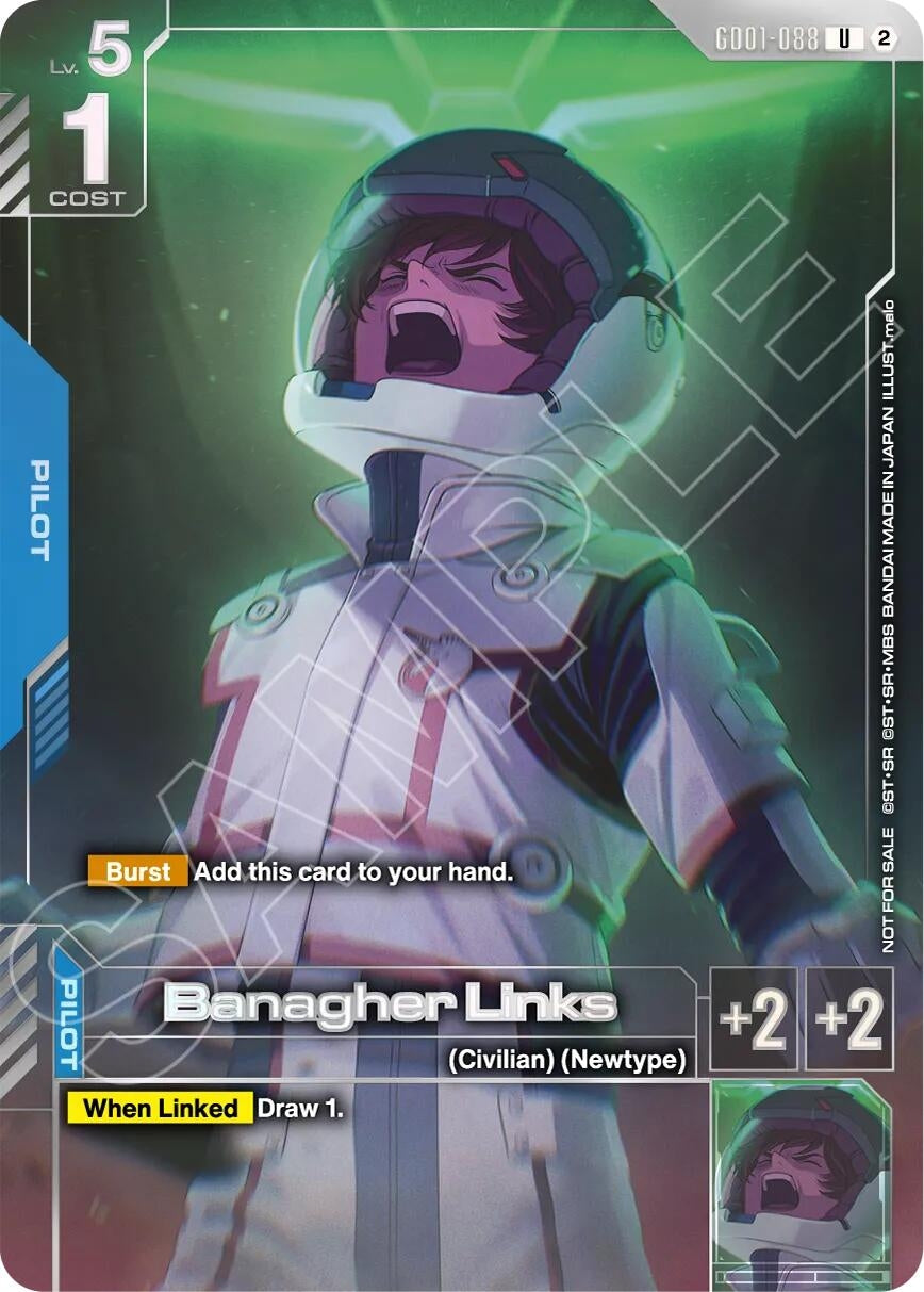 Image for Banagher Links (Newtype Challenge 2026 Mission 4) (GD01-088) (Gundam Promotional Cards) (GCG-PR) - Gundam Card Game