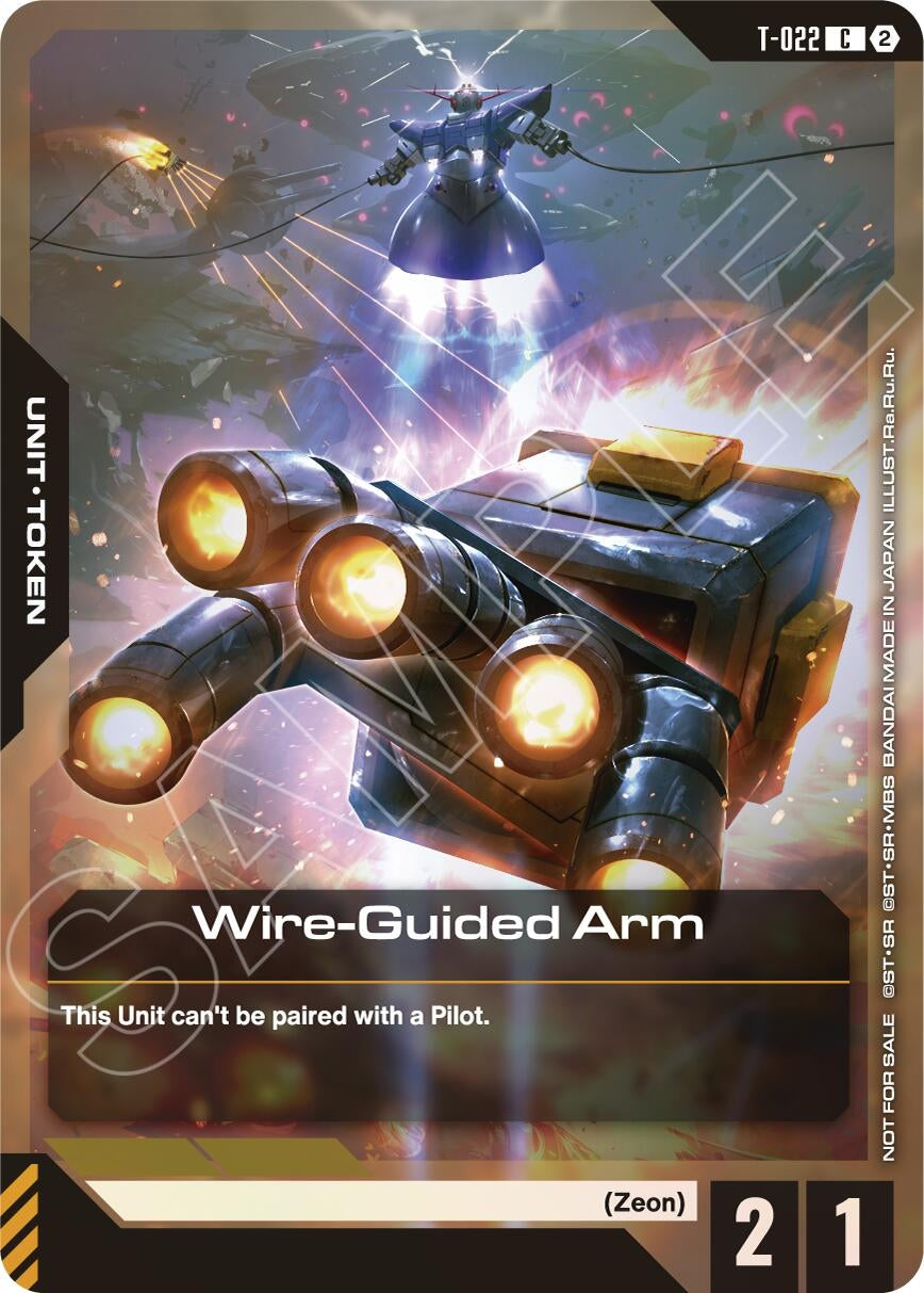 Image for Wire-Guided Arm (T-022) Token (Left Hand) (World Championship Regionals 26-27 Season 2) (T-022) (Gundam Promotional Cards) (GCG-PR) - Gundam Card Game