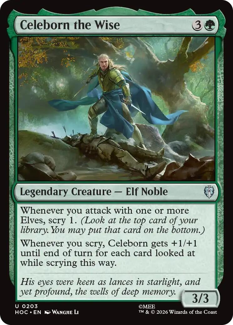 Image for Celeborn the Wise (203) (The Hobbit: Eternal-Legal) (HOC) - Magic: The Gathering