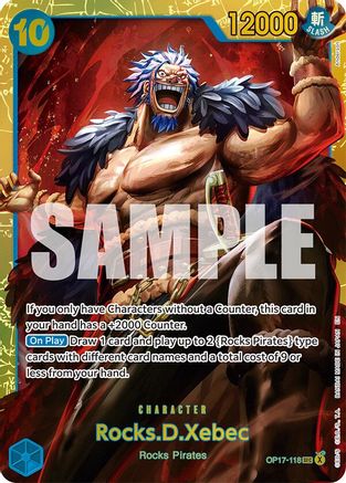 Rocks.D.Xebec (OP17-118) (The World's Strongest Warriors) (OP17) - PokeBox USA