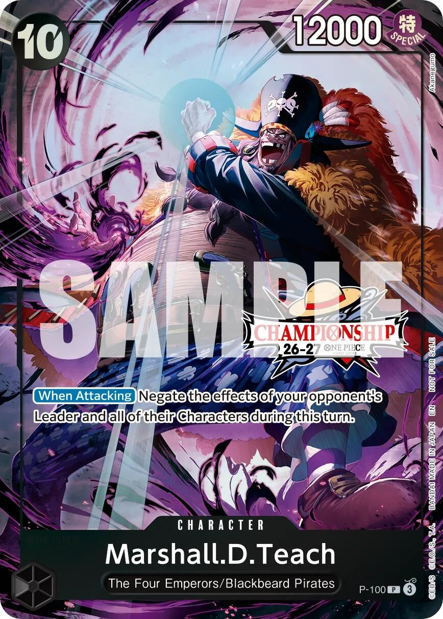 Image for Marshall.D.Teach (CS 26-27 Event Pack) (P-100) (One Piece Promotion Cards) (OP-PR) - One Piece Card Game