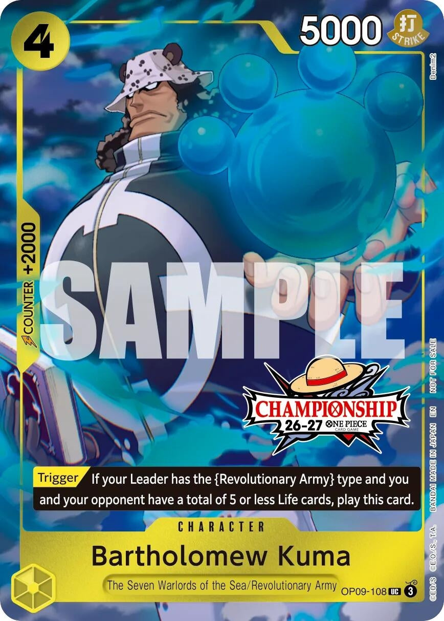 Image for Bartholomew Kuma (CS 26-27 Celebration Pack) (OP09-108) (One Piece Promotion Cards) (OP-PR) - One Piece Card Game