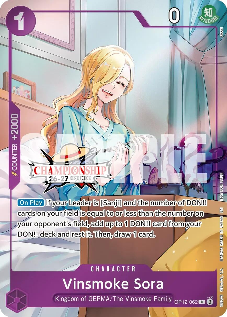 Image for Vinsmoke Sora (CS 26-27 Celebration Pack) (OP12-062) (One Piece Promotion Cards) (OP-PR) - One Piece Card Game