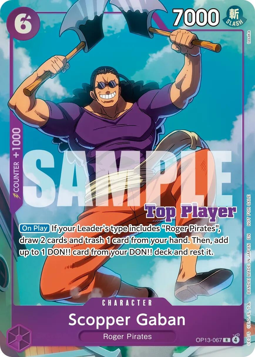 Image for Scopper Gaban (CS 26-27 Top Player Pack Vol. 1) (OP13-067) (One Piece Promotion Cards) (OP-PR) - One Piece Card Game