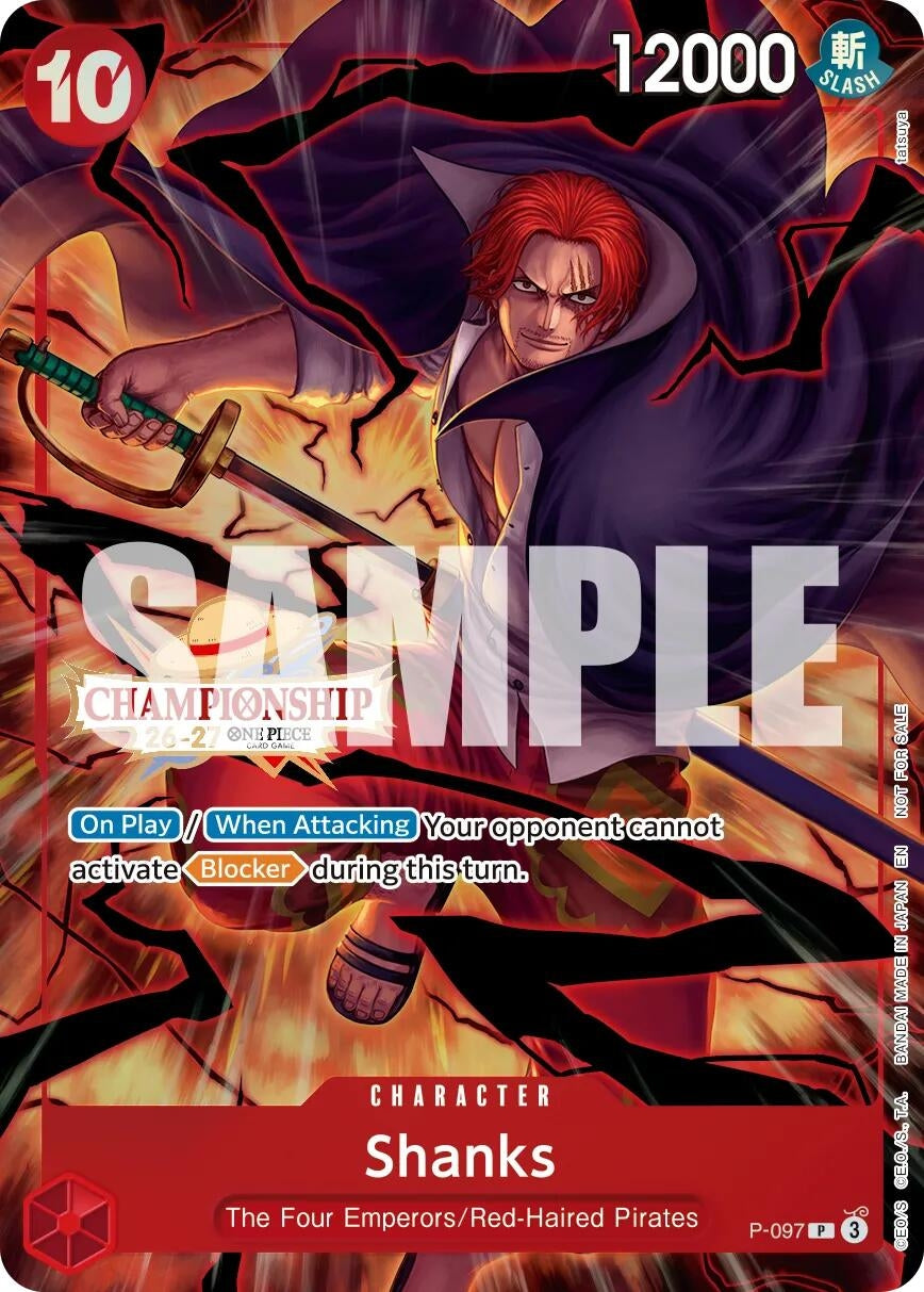 Image for Shanks (CS 26-27 Event Pack Finalist Ver.) (P-097) (One Piece Promotion Cards) (OP-PR) - One Piece Card Game
