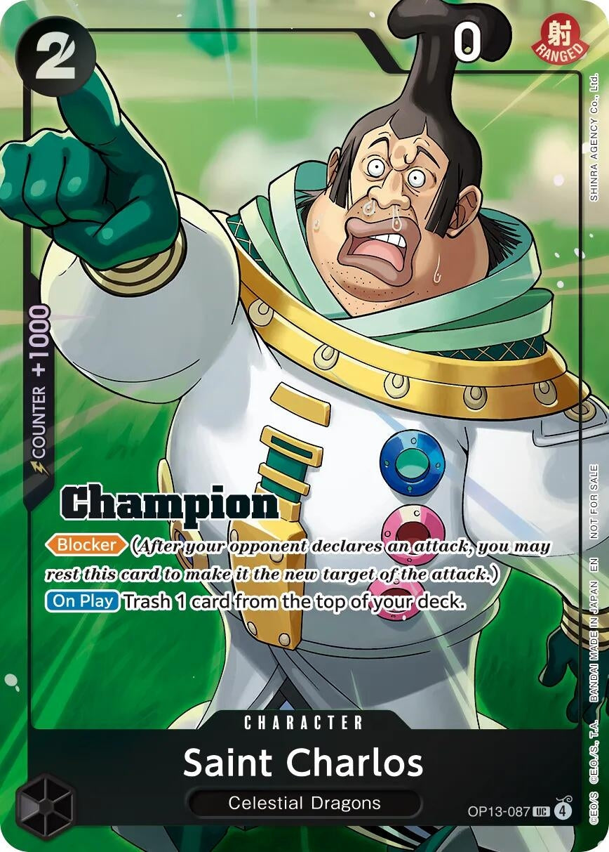 Image for Saint Charlos (Winner Card Set Vol. 1) (OP13-087) (One Piece Promotion Cards) (OP-PR) - One Piece Card Game