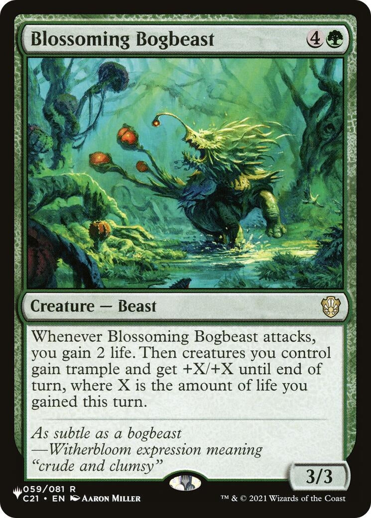 Blossoming Bogbeast (59) (The List Reprints)