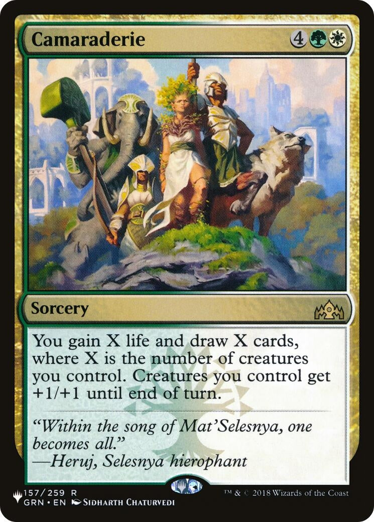 Camaraderie (157) (The List Reprints)