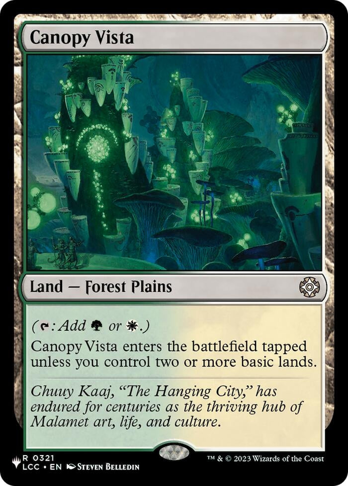 Canopy Vista (LCC) (321) (The List Reprints)