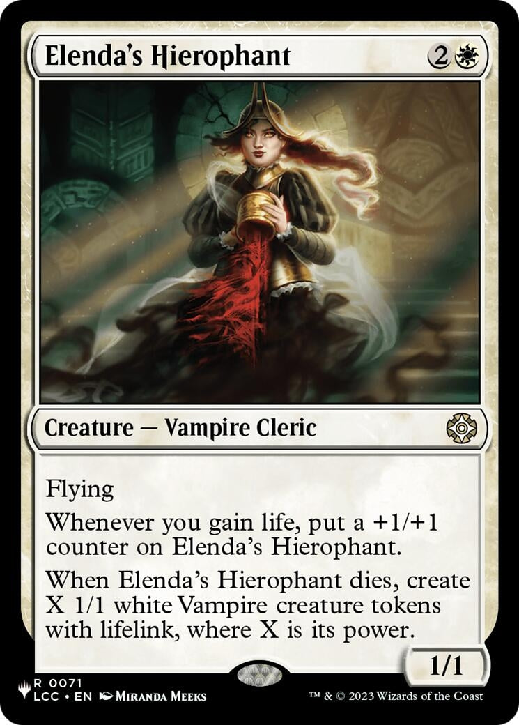 Elenda's Hierophant (71) (The List Reprints)