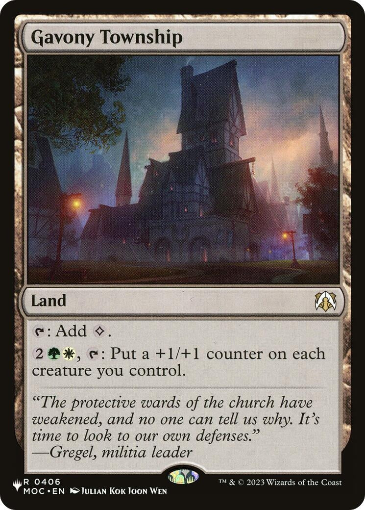 Gavony Township (406) (The List Reprints)