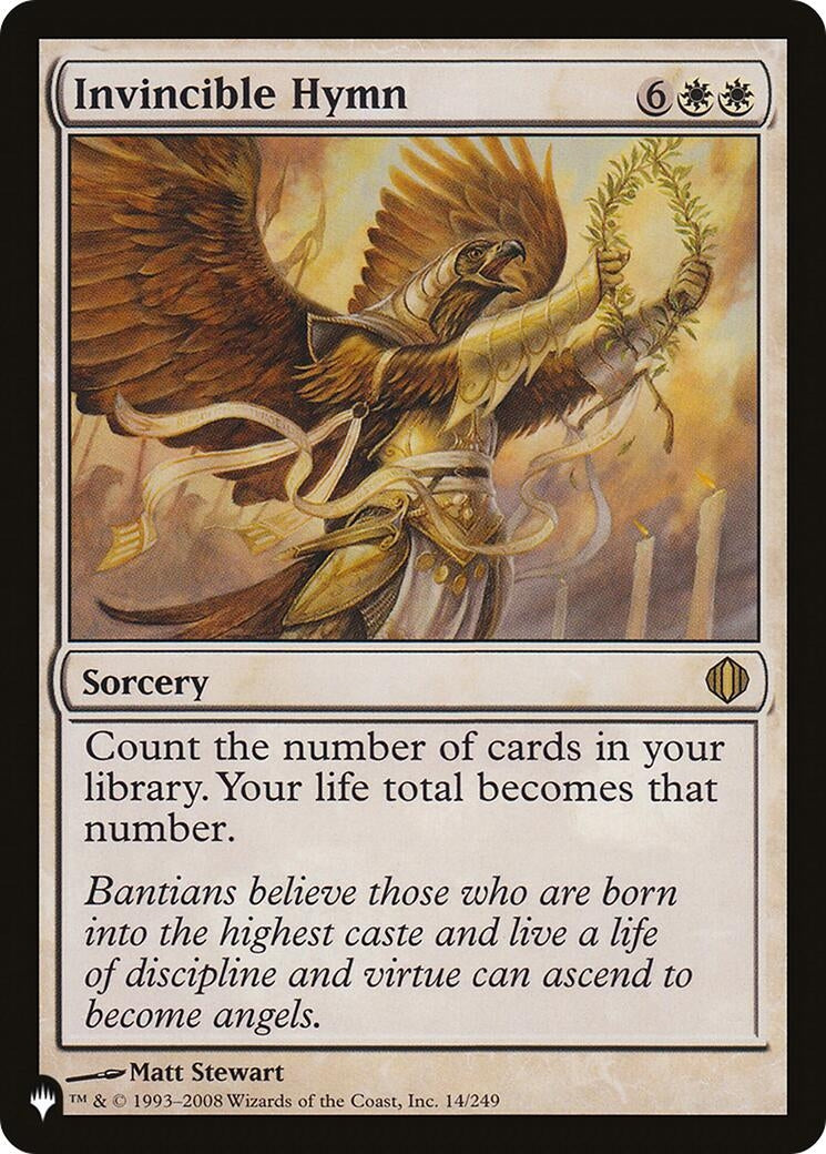 Invincible Hymn (14) (The List Reprints)