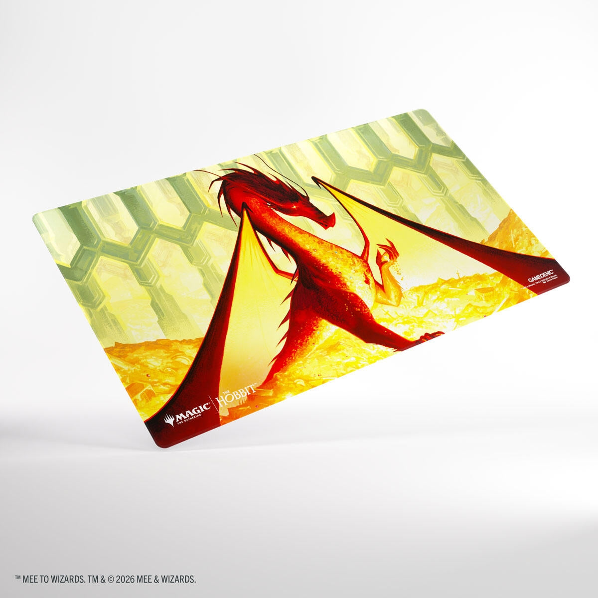 Image for Magic: The Gathering The Hobbit Shiny Playmat - Smaug The Golden - Playmats